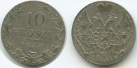 Polen 10 Groszy G3849 - Nikolaus I. von Rußland Poland Warszawa mint -