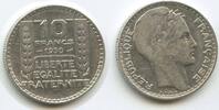 Frankreich 10 Francs Silber G9137 - Laureate France -