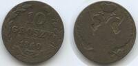 Polen unter russischer Besatzung - Russland 10 Groszy G9660 - Nikolaus I. von Russland 1825-1855 - Russian Partition of Poland -