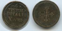 Vatikan Italien-Kirchenstaat Münzgewicht X Deniers G1617 - Münz-Gewicht 4 Pistole d'Italie VIII. 1605-1621 Italy Italia -