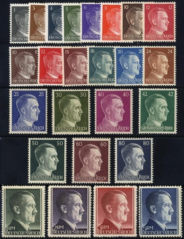 Deutsches Reich Michel Nr. 781 802 826 827 postfrisch Adolf Hitler