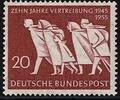 Bund Bund, Michel Nr. 215 postfrisch - 10 Jahre Vertreibung 1945 -