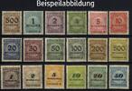 Deutsches Reich Deutsches Reich, Michel Nr. 313-330 A postfrisch - gezähnte Ausgaben komplett -