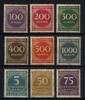 Deutsches Reich Deutsches Reich, Michel Nr. 268-276 postfrisch - Freimarken Ziffern im Kreis -