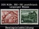 DDR DDR, MiNr. 380-381 postfrisch - Leipziger Herbstmesse 1953 -