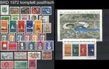Bund Bund Jahrgang 1972 postfrisch komplett -