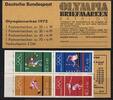 Bund Bund, Markenheftchen MH 17 postfrisch - Olympiade 1972 -