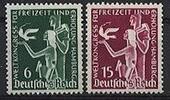 Deutsches Reich Deutsches Reich, Michel Nr. 622-623 postfrisch - Weltkongress Hamburg -