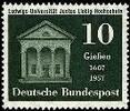 Bund Bund, Michel Nr. 258 postfrisch - 350 Jahre Ludwigs-Universität / J.v. Liebig-Hochschule, Gießen -