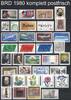 Bund Bund Jahrgang 1980 postfrisch komplett -