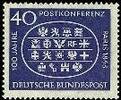 Bund Bund, Michel Nr. 398 postfrisch - 100. Jahrestag der ersten Internationalen Postkonferenz, Paris -