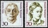 Bund Bund, Michel Nr. 1488-1489 postfrisch - Käthe Kollwitz & Elisabet Boehm -