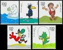 Bund Bund, Michel Nr. 2055-2059 postfrisch - Eisbär, Mecki, Rabe, Tabaluga -