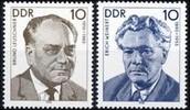 DDR DDR, MiNr. 3300-3301 postfrisch - Persönlichkeiten der deutschen Arbeiterbewegung (XVI) -
