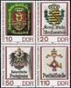 DDR DDR, MiNr. 3306-3309 Viererblock postfrisch - Historische Posthausschilder -