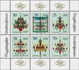 DDR DDR, MiNr. 3289-3294 Kleinbogen postfrisch -
