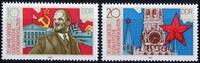 DDR DDR, MiNr. 3130-3131 postfrisch - 70 Jahre Sozialistische Oktoberrevolution -