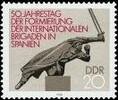 DDR DDR, MiNr. 3050 postfrisch - 50 Jahre Formation der Int. Brigaden, Spanien -