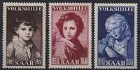 Saarland Saarland, Michel Nr. 338-340 postfrisch - Volkshilfe 1952 Gemälde -