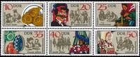 DDR DDR, MiNr. 2716-2721 Sechserblock postfrisch - Sorbische Voklsbräuche -