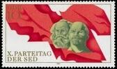 DDR DDR, MiNr. 2582 postfrisch - 10. Parteitag der SED -