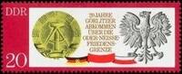DDR DDR, MiNr. 1591 postfrisch - Görlitzer Abkommens zur Oder-Neiße-Grenze -