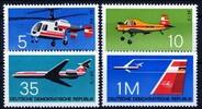 DDR DDR, MiNr. 1749-1752 postfrisch - Flugzeuge & Hubschrauber -