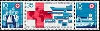 DDR DDR, MiNr. 1789-1791 Dreierstreifen postfrisch - Deutsches Rotes Kreuz -