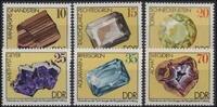 DDR DDR, MiNr. 2006-2011 postfrisch - Minerale aus den Sammlungen der Bergakademie Freiberg (III) -