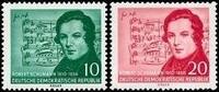 DDR DDR, MiNr. 541-542 postfrisch - 100. Todestag von Robert Schumann (II) -