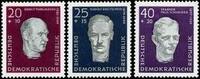 DDR DDR, MiNr. 606A-608A postfrisch - Nationale Gedenkstädten -