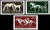 DDR DDR, MiNr. 640-642 postfrisch - Pferderennen Großer Preis der DDR -