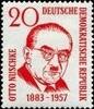 DDR DDR, MiNr. 671 postfrisch - 1. Todestag von Otto Nuschke -
