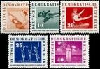 DDR DDR, MiNr. 707-711 postfrisch - Deutsches Turn- und Sportfest, Leipzig -