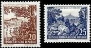 DDR DDR, MiNr. 815-816 postfrisch - Landschaften und historische Bauten (I) -