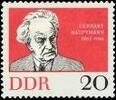 DDR DDR, MiNr. 925 postfrisch - Gerhart Hauptmann -