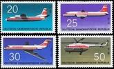DDR DDR, MiNr. 1524-1527 postfrisch - Flugzeuge / Hubschrauber -