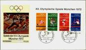 Bund Bund, Block 8 FDC - Olympische Spiele SST München 1972 -