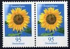 Bund Bund, Michel Nr. 2434 postfrisch - Freimarken Blumen: Sonnenblume waagerechtes Paar -