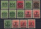 Deutsches Reich Deutsches Reich, Michel Nr. 301-312 A+B postfrisch -