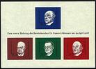 Bund Bund, Block 4 postfrisch - Dr. Konrad Adenauer -