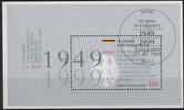 Bund Bund, Block 48 gestempelt ESST BONN - 50 Jahr Grundgesetz BRD -