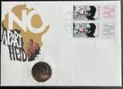 Numisbriefe DDR 5 Mark DDR Numisbrief 5 Mark 1978 | Solidarität - Anti Apartheid 1988 | Worbes 56 b -