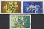 DDR DDR, Block 34/35/36 gestempelt - SST Berlin EVST - Meteorologenkongreß - Satelitten -
