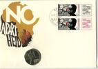 Numisbriefe DDR DDR Numisbrief 5 Mark 1978 | Solidarität - Anti Apartheid 1988 | Worbes 56 a -