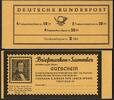 Bund Bund, Markenheftchen MH 12 au RLV V postfrisch - Brandenburger Tor -