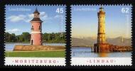 Bund Bund, Michel Nr. 3156-3157 postfrisch - Leuchttürme Moritzburg und Lindau -