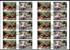 Bund Bund, Folienblatt 44 gestempelt ESST - 3129-3130 - Eichhörnchen Wildkatze -
