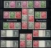 Bund Bund Heuss Zusammendrucke W17-23, S49-52, WZ15-16 YII postfrisch komplett MHB 5Y -