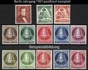 Berlin Berlin, Jahrgang 1951 postfrisch komplett, Nr. 74, 75-79, 80-81, 82-86 -